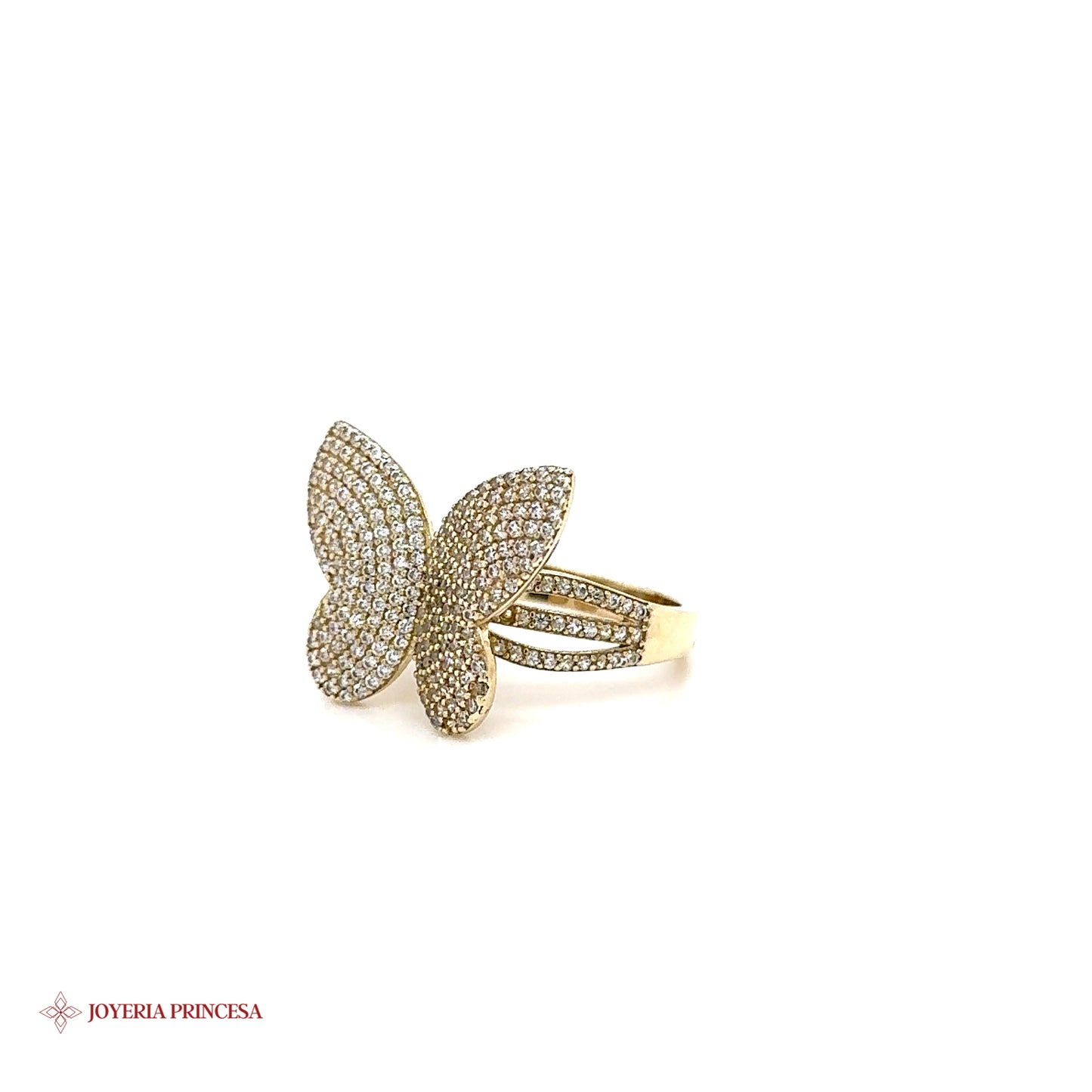 10K Zirconia Butterfly Ring