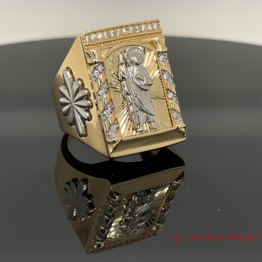 14K San Judas Gold Ring