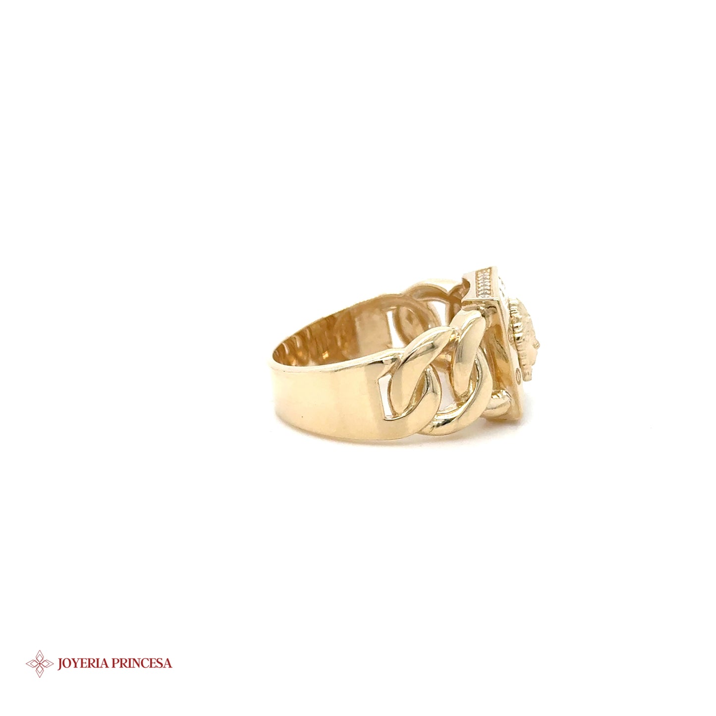 14K Gold Medusa Ring