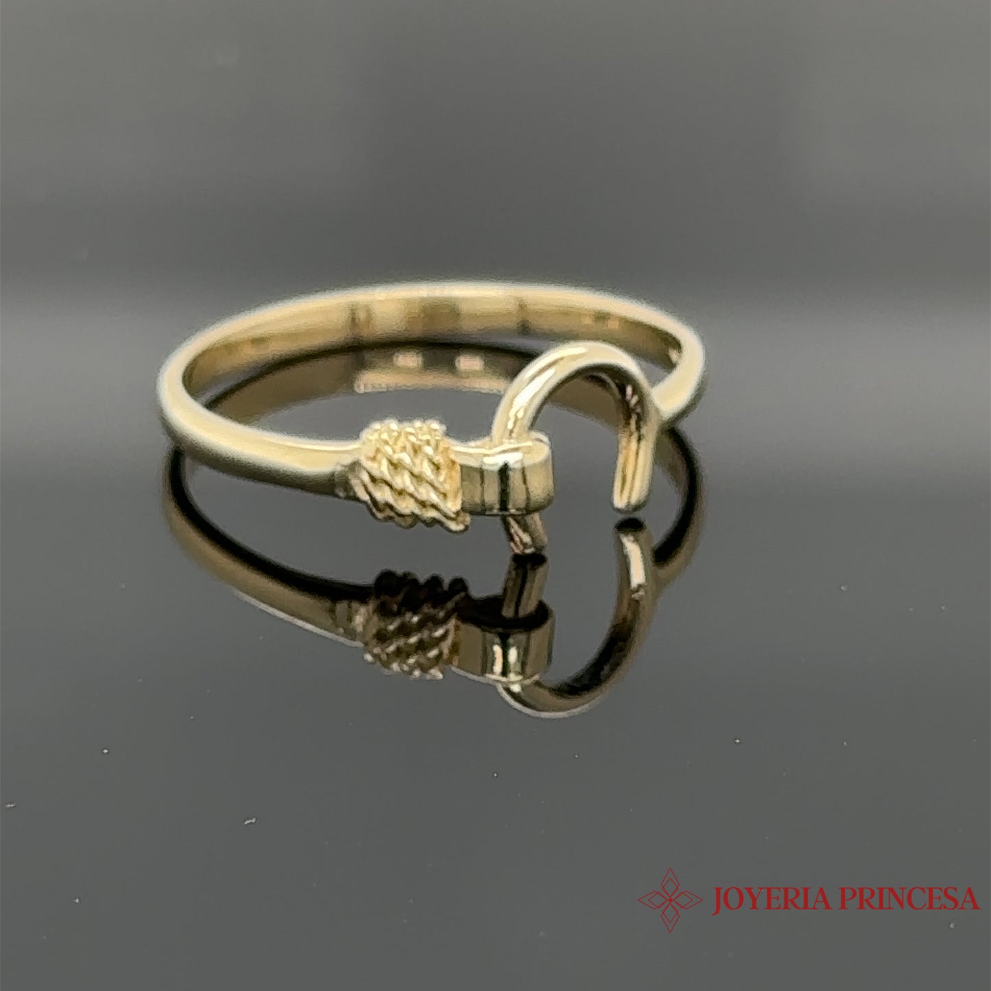 14K Minimalist Horseshoe Ring