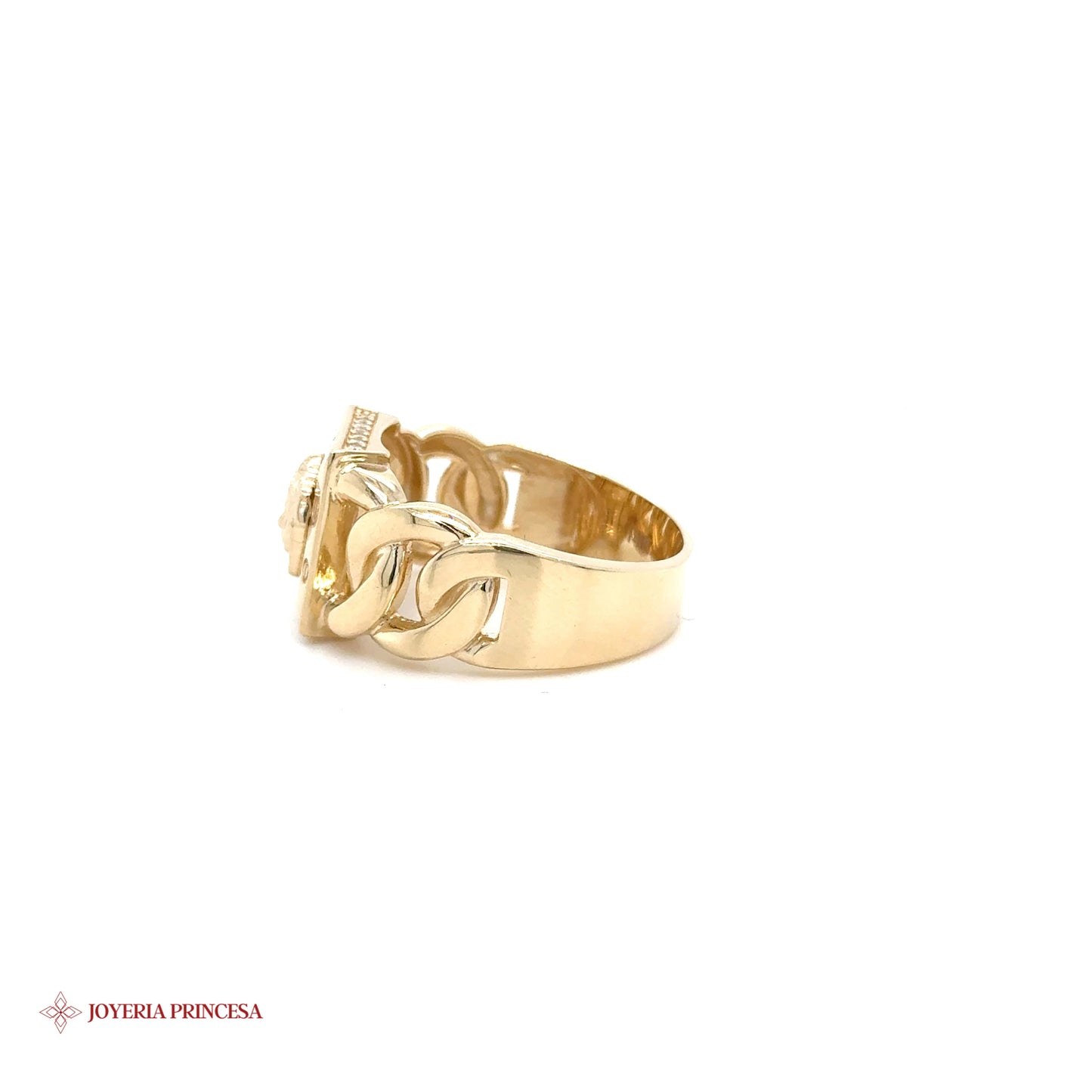 14K Gold Medusa Ring