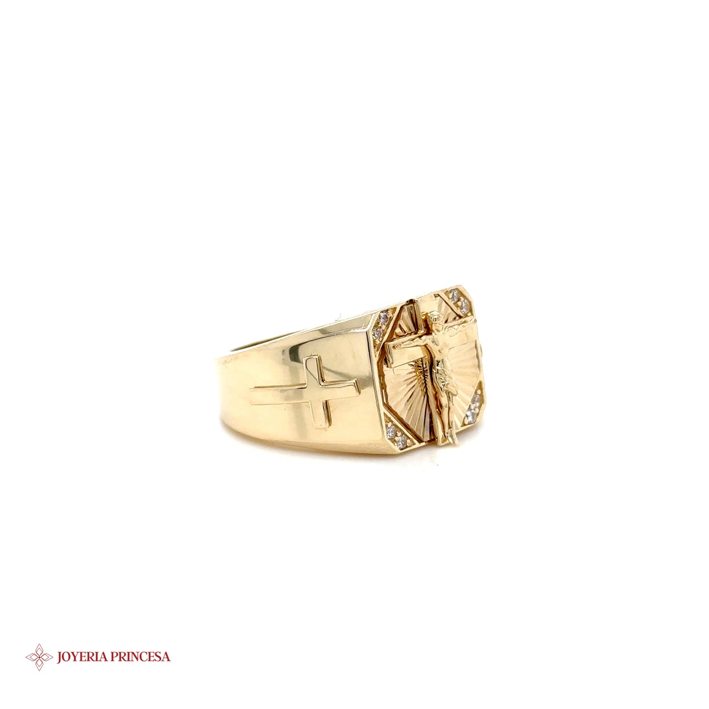 14K Crucifix Ring