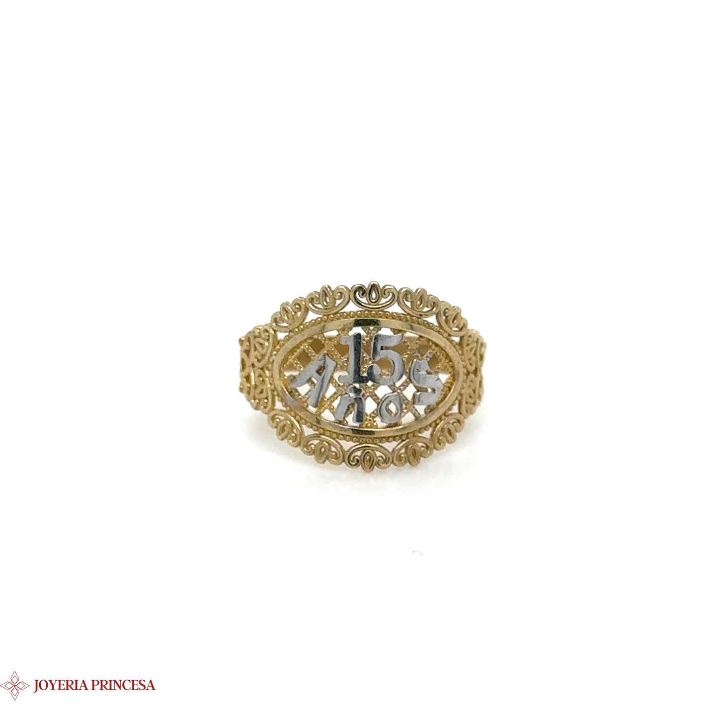 10K Elegant "Quinceañera Celebration" Gold Ring