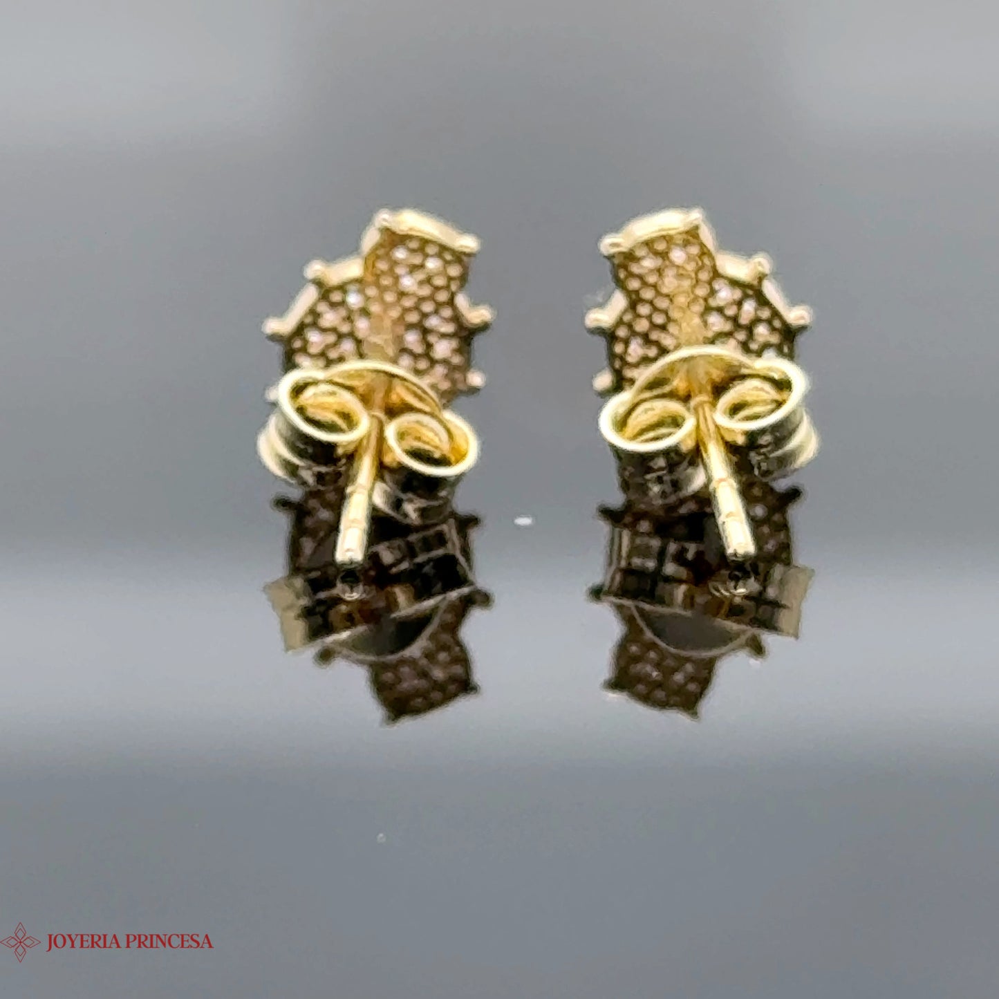 14K Gold Ladybug Earrings