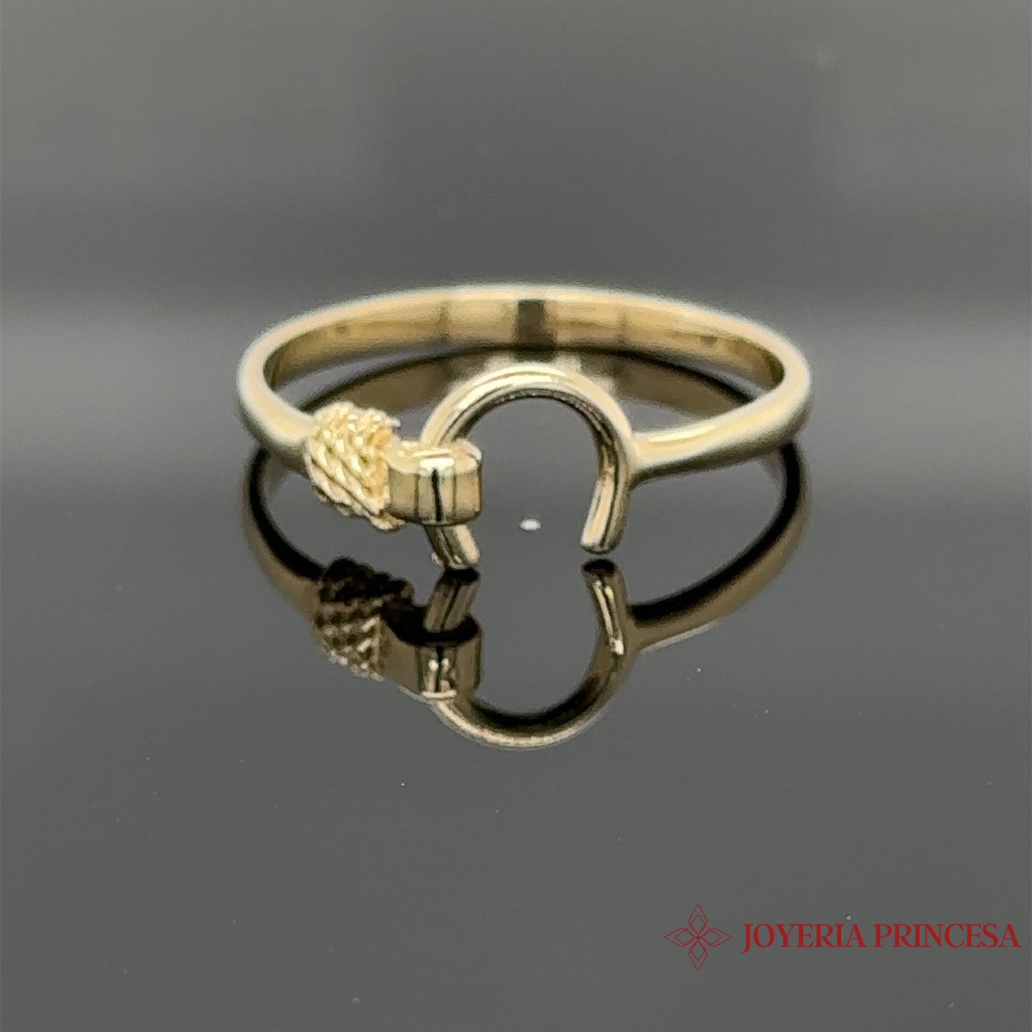 14K Minimalist Horseshoe Ring