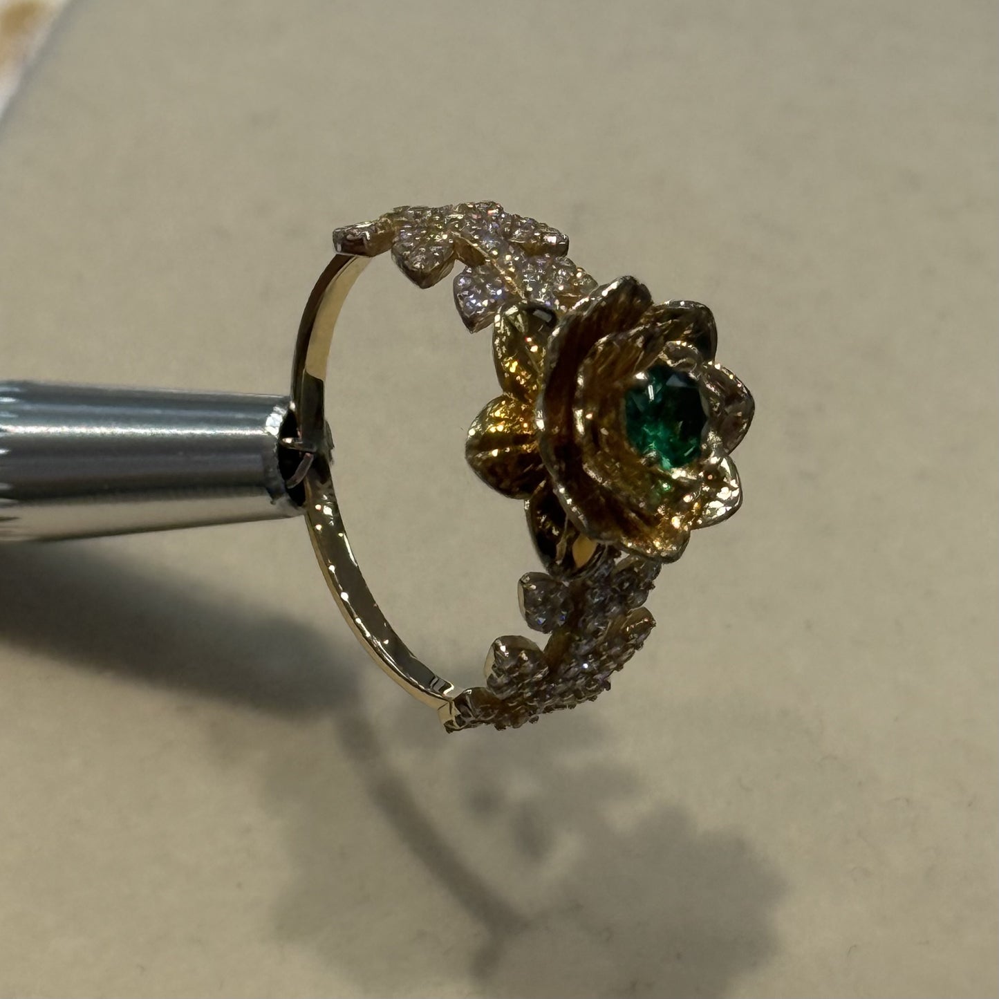 14k Rose Flower Ring