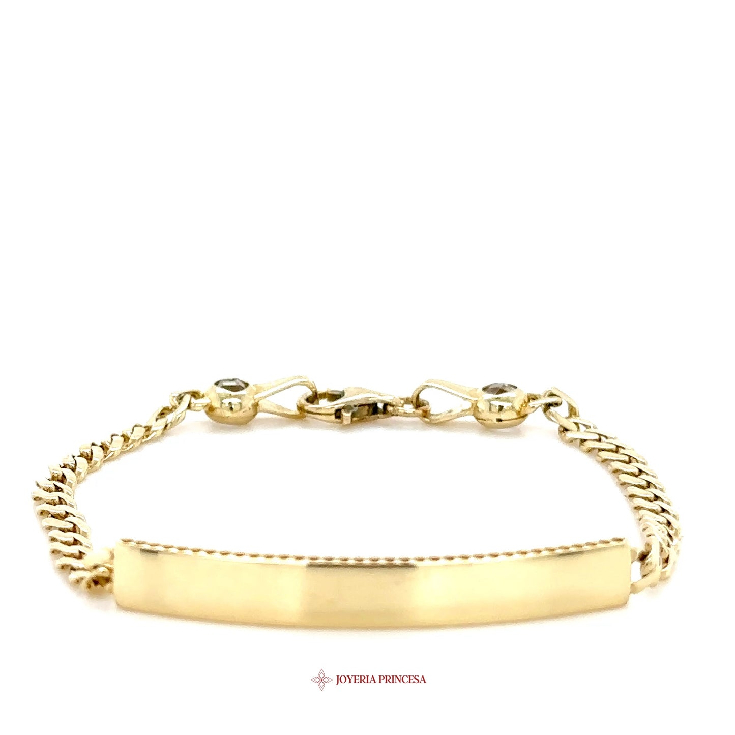 10K Gold Kids Bracelet with Engravable Bar (PA-0064)