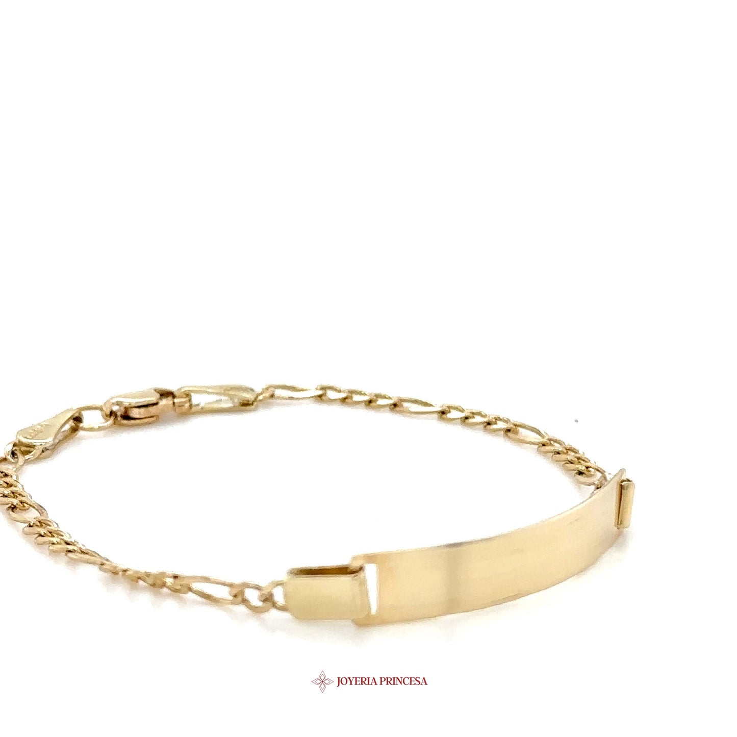 10K Gold Kids Bracelet with Smooth Bar Design