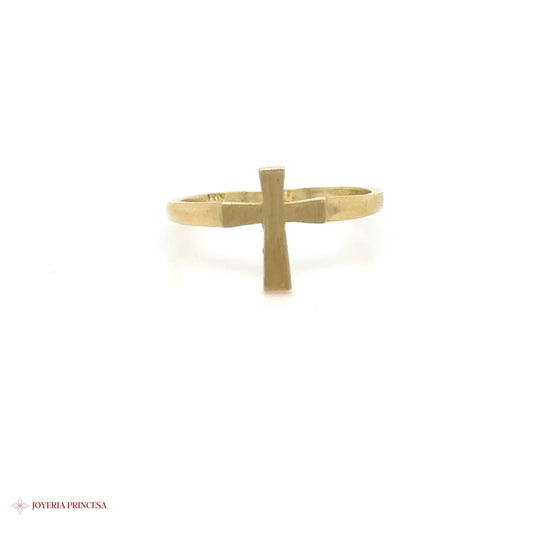 14K Gold Cross Ring [UN-0020]