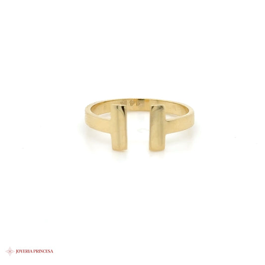 14K Gold Minimalist Open Ring