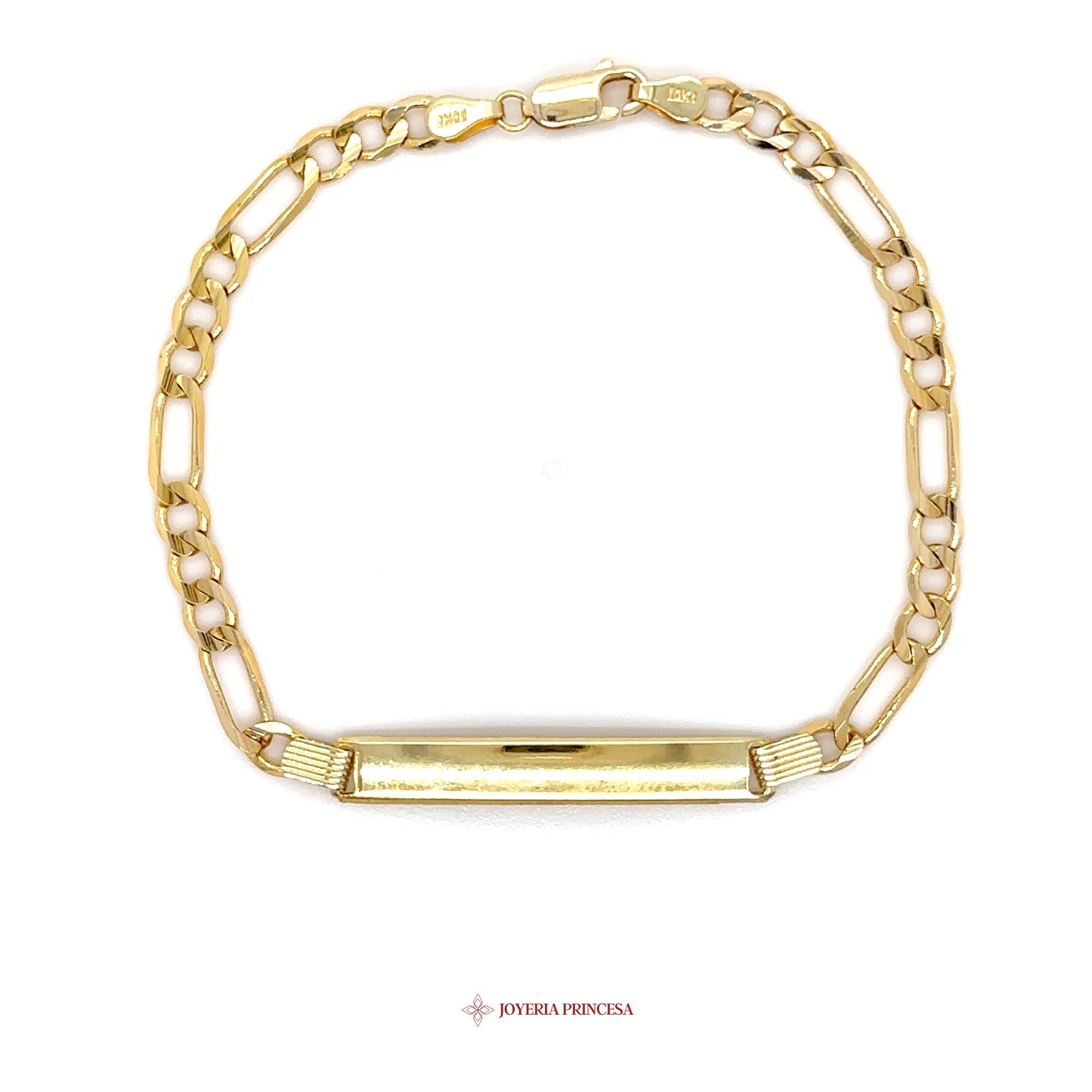 10K Elegant 10K Gold Bracelet with Bar Design