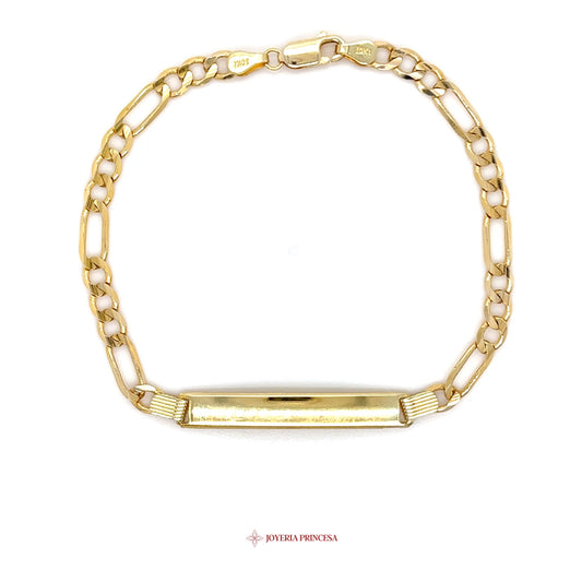 10K Elegant 10K Gold Bracelet with Bar Design