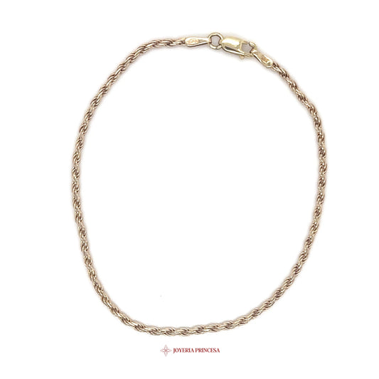 14K Twisted Rope Bracelet
