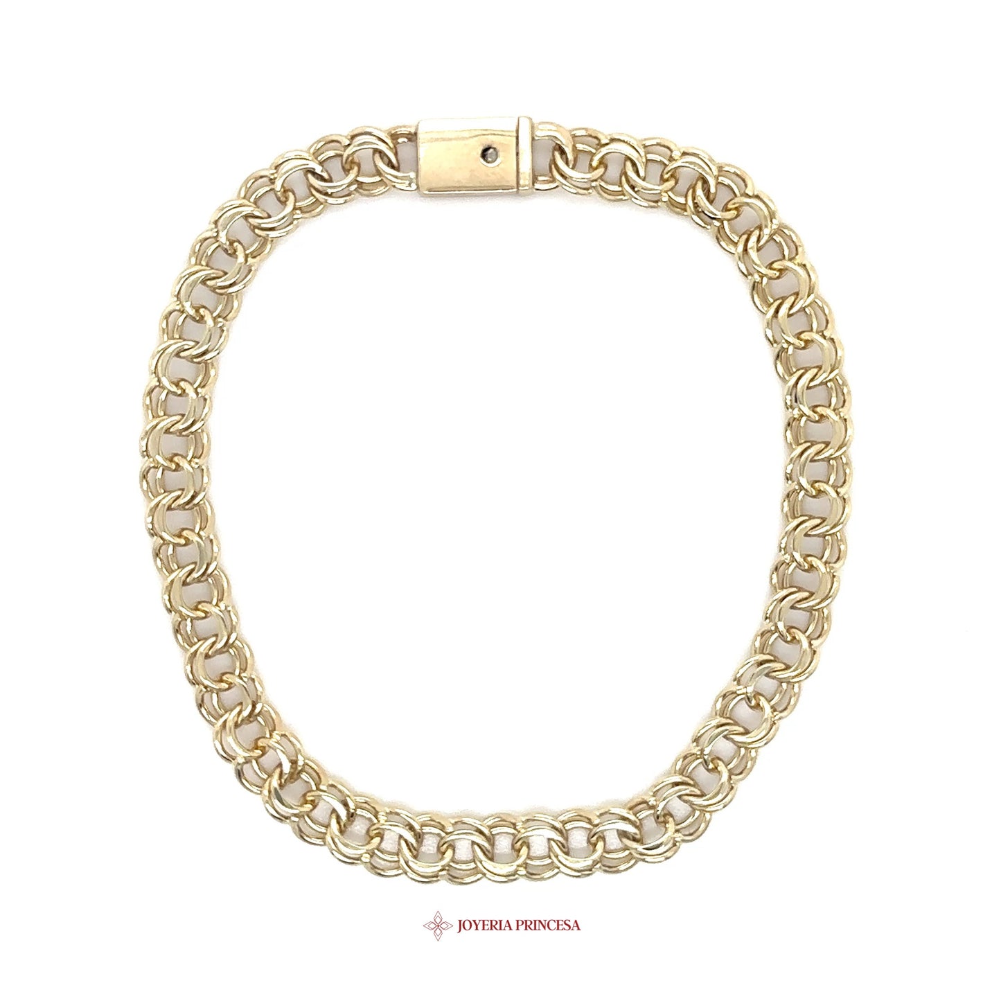 14K Gold Bracelet with Classic Link Design