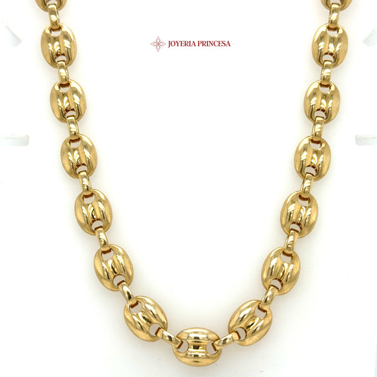 14K 9.9mm 26in Rolo Link Necklace