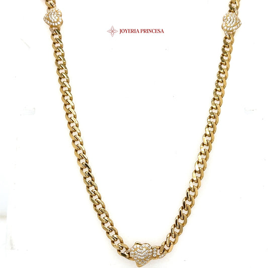 14K 18in 4.9mm Cuban Link