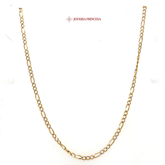 14K 22in 2.5mm Figaro Chain
