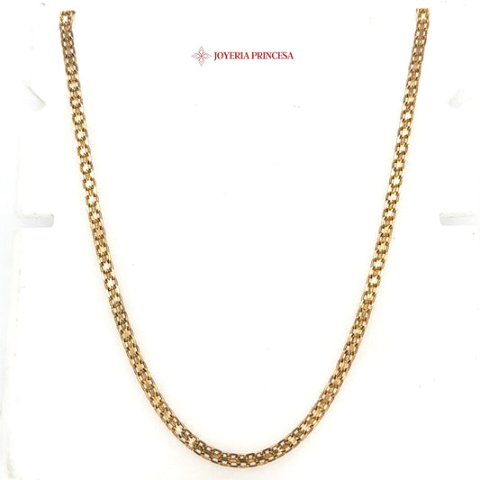 14K 24in 3mm Bismark Gold Chain