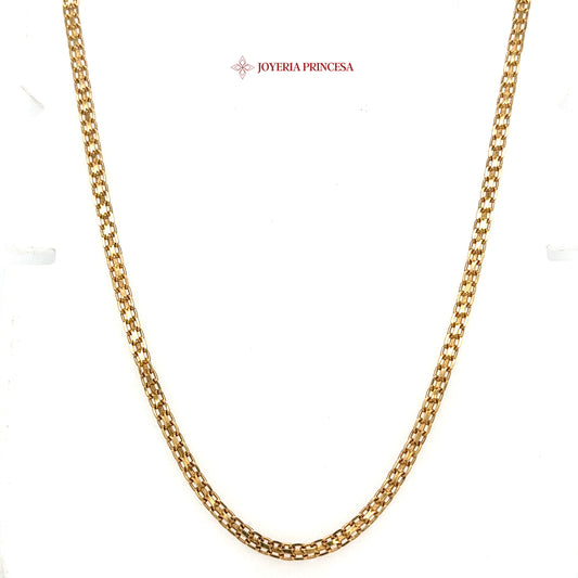 14K 22in 3mm Bismark Chain