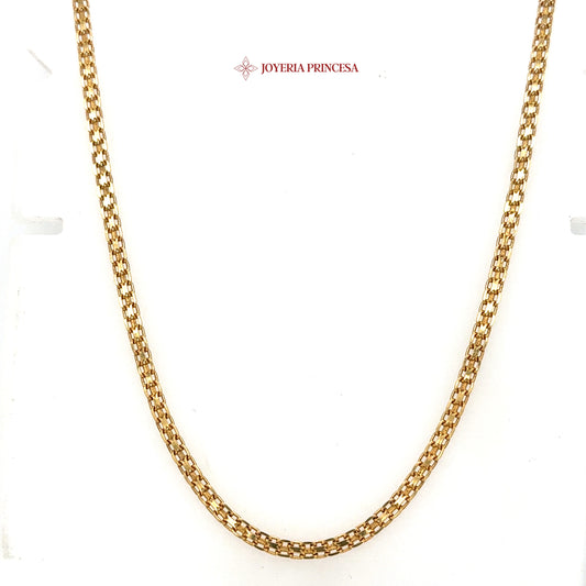 14K 24in 3mm Bismark Chain