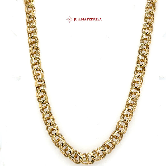 14K 22in 6.9mm Chino Link Chain