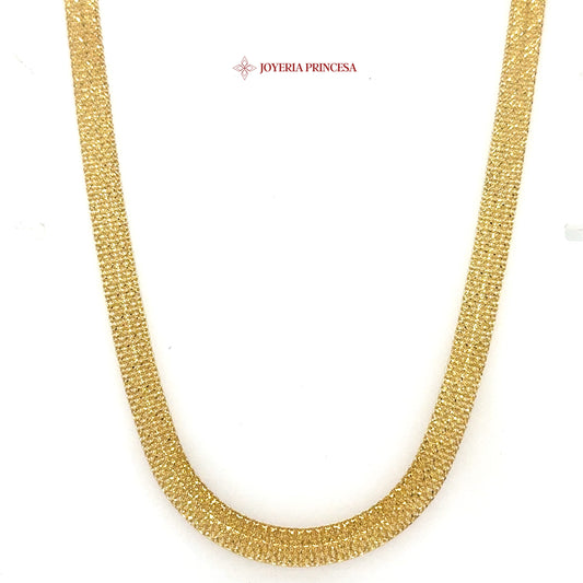 14K 24in 6.2mm Bismark Chain