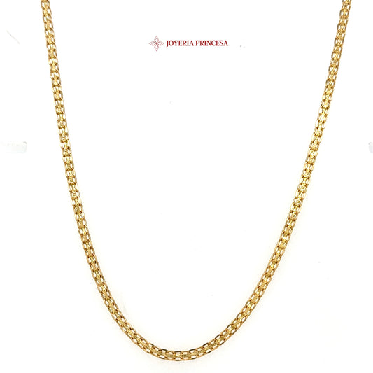 14K 16in 2.5mm Bismark Chain