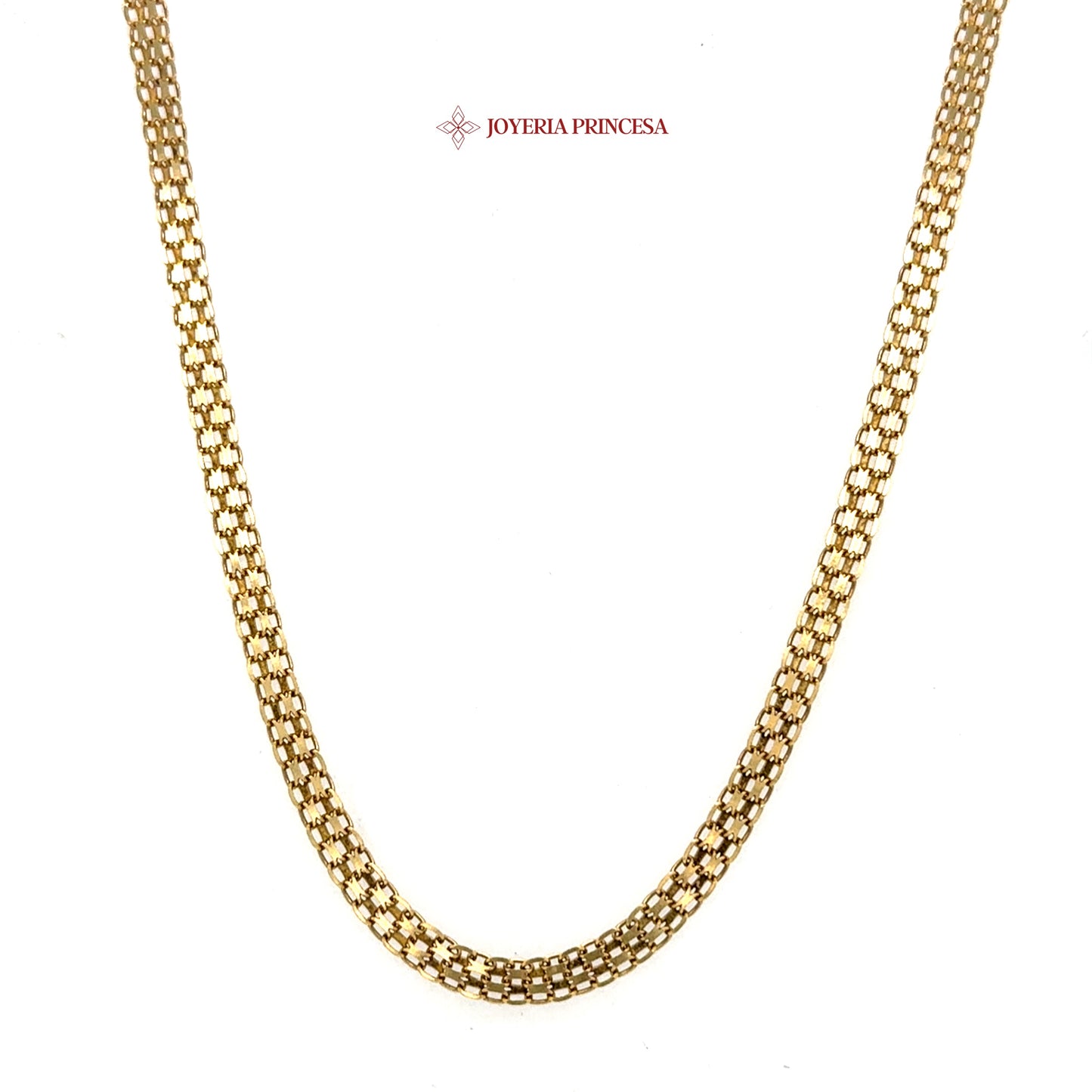 14K 16in 3.9mm Bismark Chain