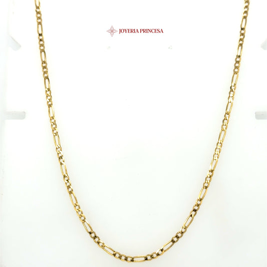 14K 24in 2.3mm Figaro Chain