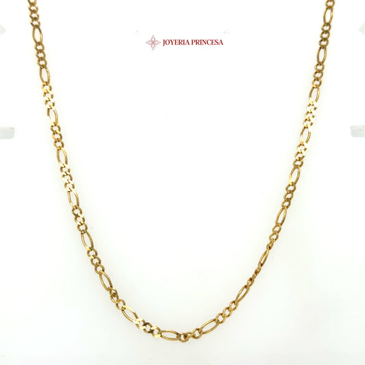 14K 24in 2.7mm Figaro Gold Chain