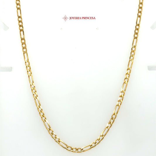 14K 20in 3mm Gold Figaro Chain
