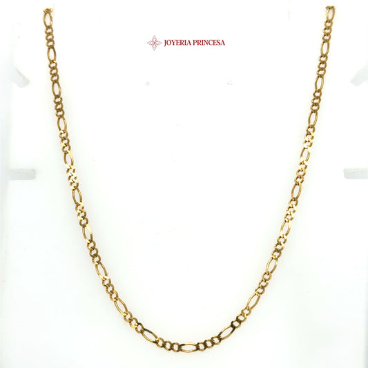 14K 18in 2.7mm Figa Chain