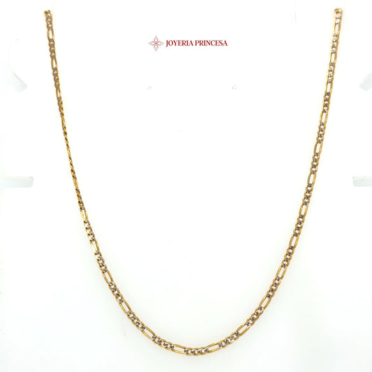 14K 18in 2.1mm Figaro Thin Chain