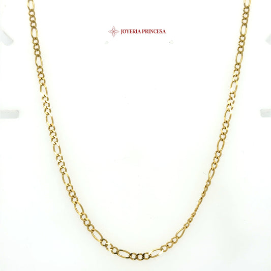 14K 18in 2.6mm Gold Figaro Chain