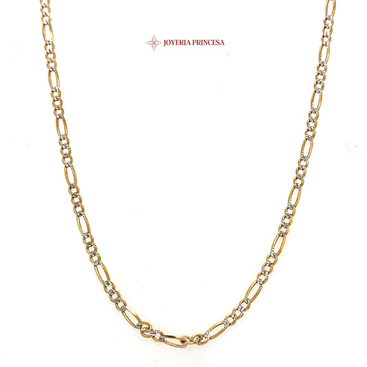 14K 3mm 18 inch Gold Figaro Chain