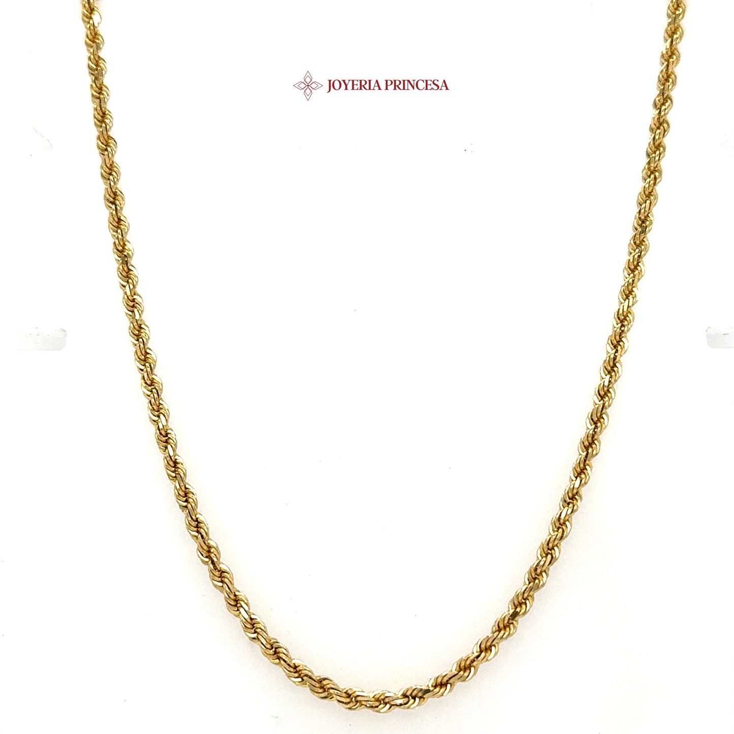 14K Gold 2.7mm 24-Inch Rope Chain