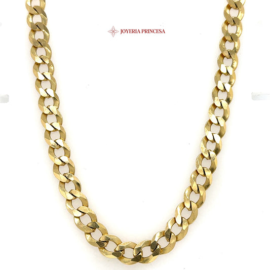 10K 26in 7.8mm Elegant gold Cuban link design