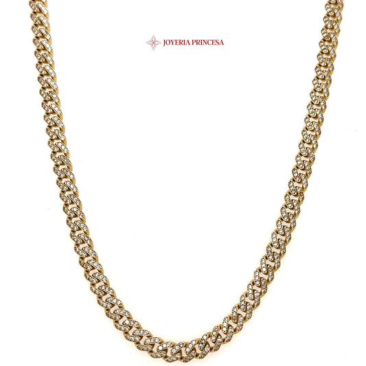 10K 20in 5.5mm Monaco Cuban Chain