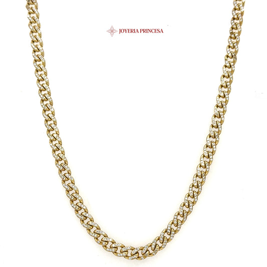 10K 22in 4.7mm Monaco Cuban Chain