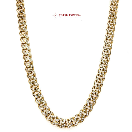 10K 16in 7.1mm Monaco Cuban Chain