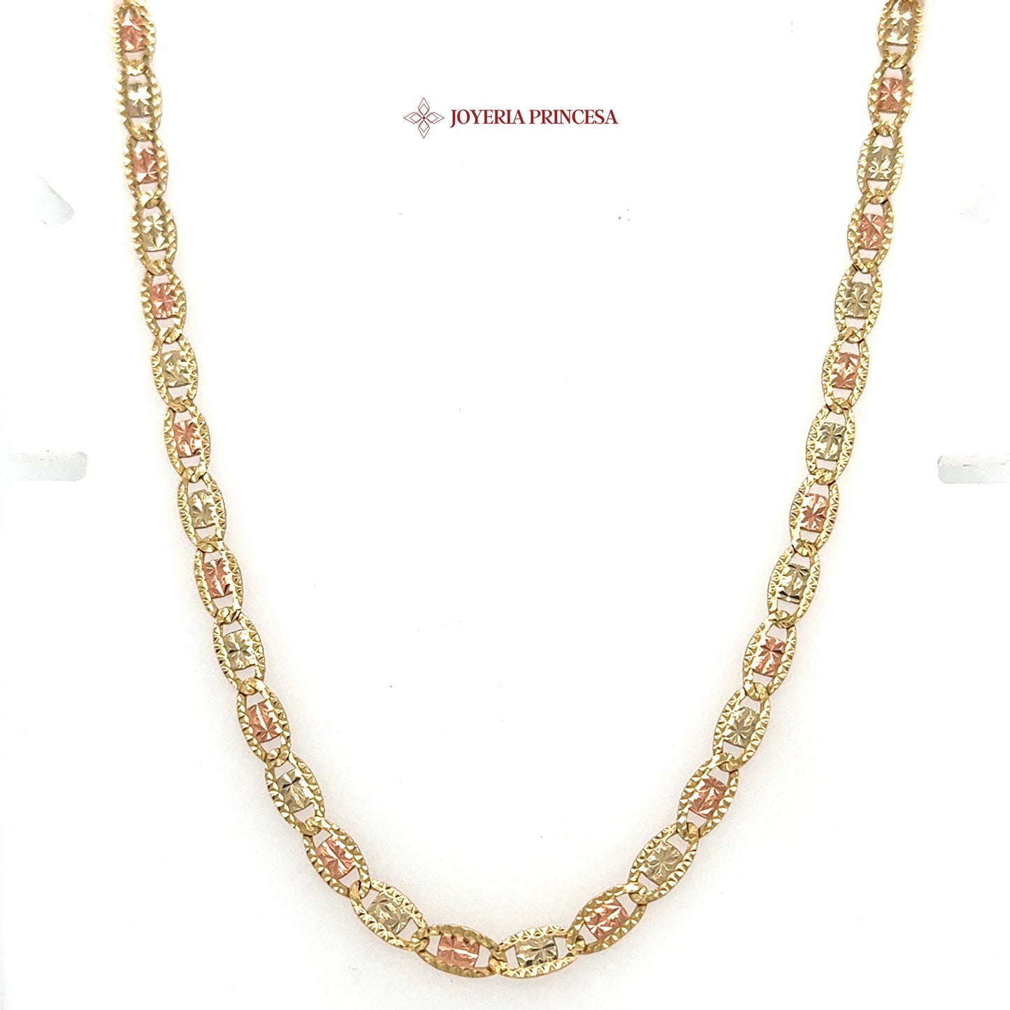 10K 26in 4.6mm Elegant Two-Tone Star Valentino Design