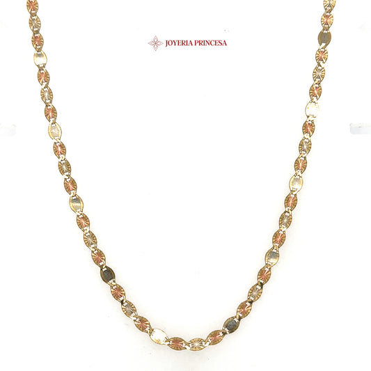 10K 22in 3.5mm Elegant Valentino Star Necklace