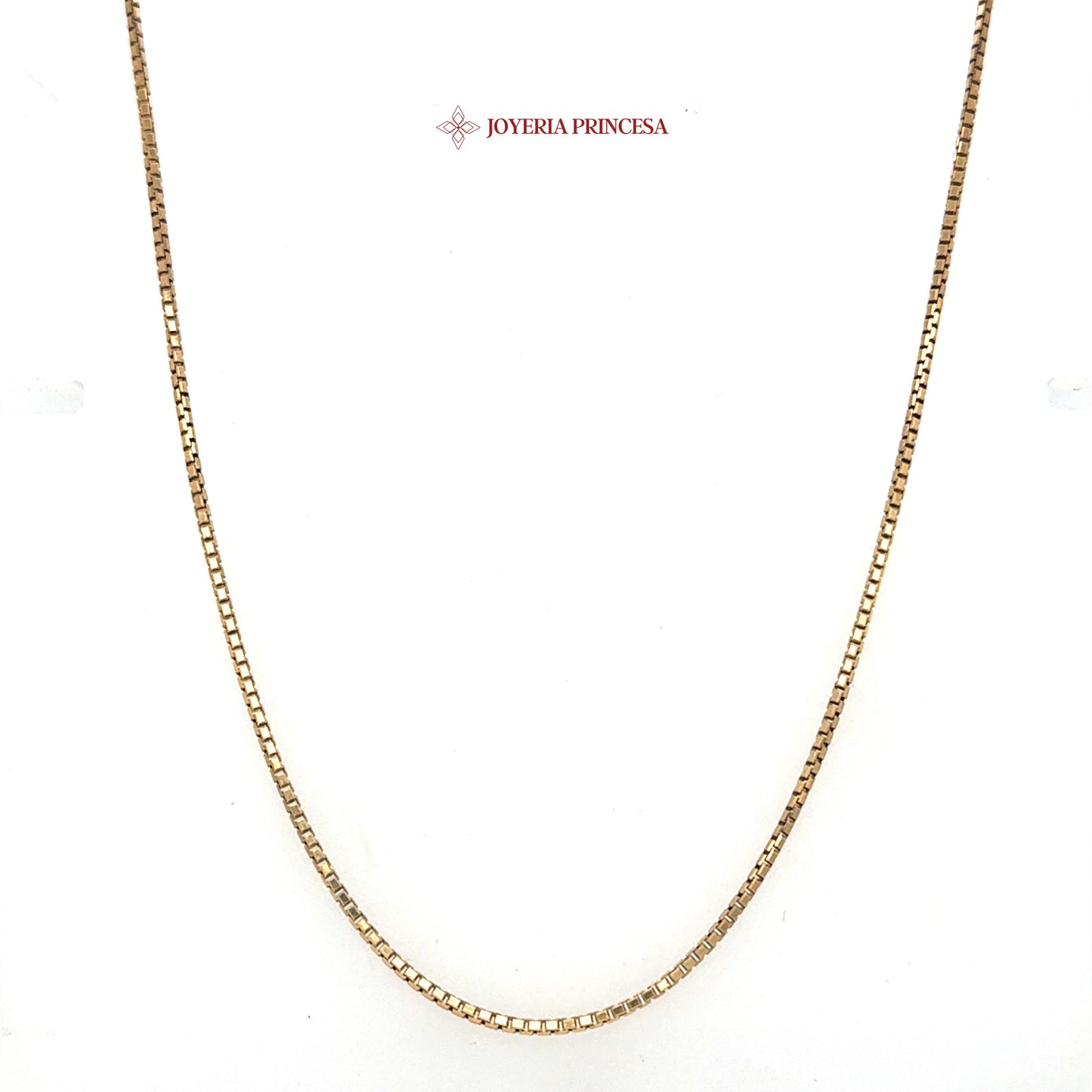 10K 20in 1.4mm Elegant Box Chain with Luster