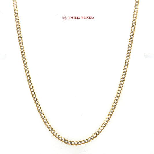 10K 16in 2.6mm Elegant gold curb chain design