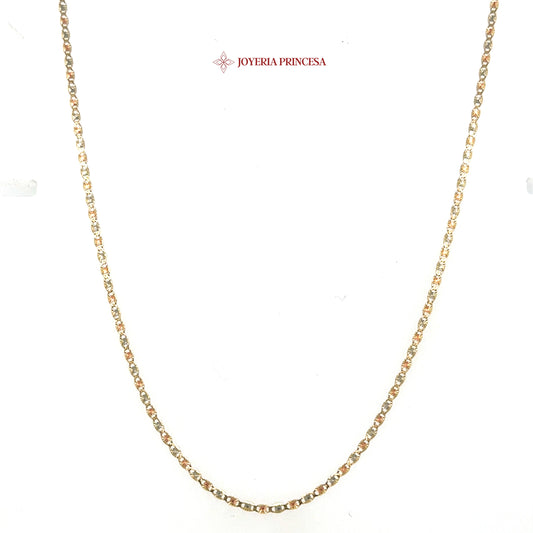 10K 18in Two-Tone Valentino Chain