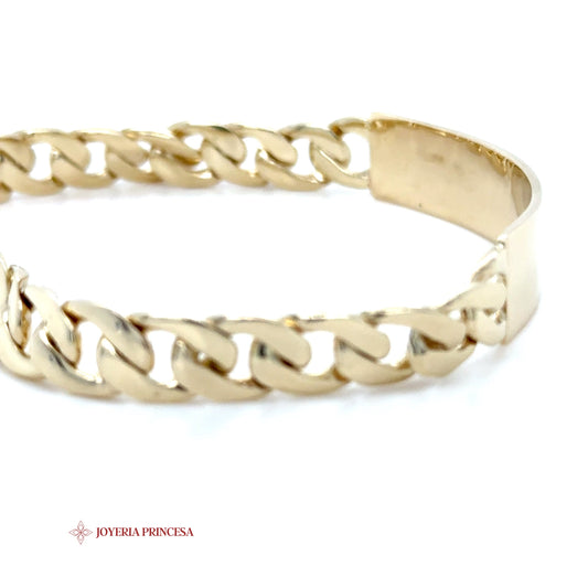 10K Gold Plain ID Bracelet