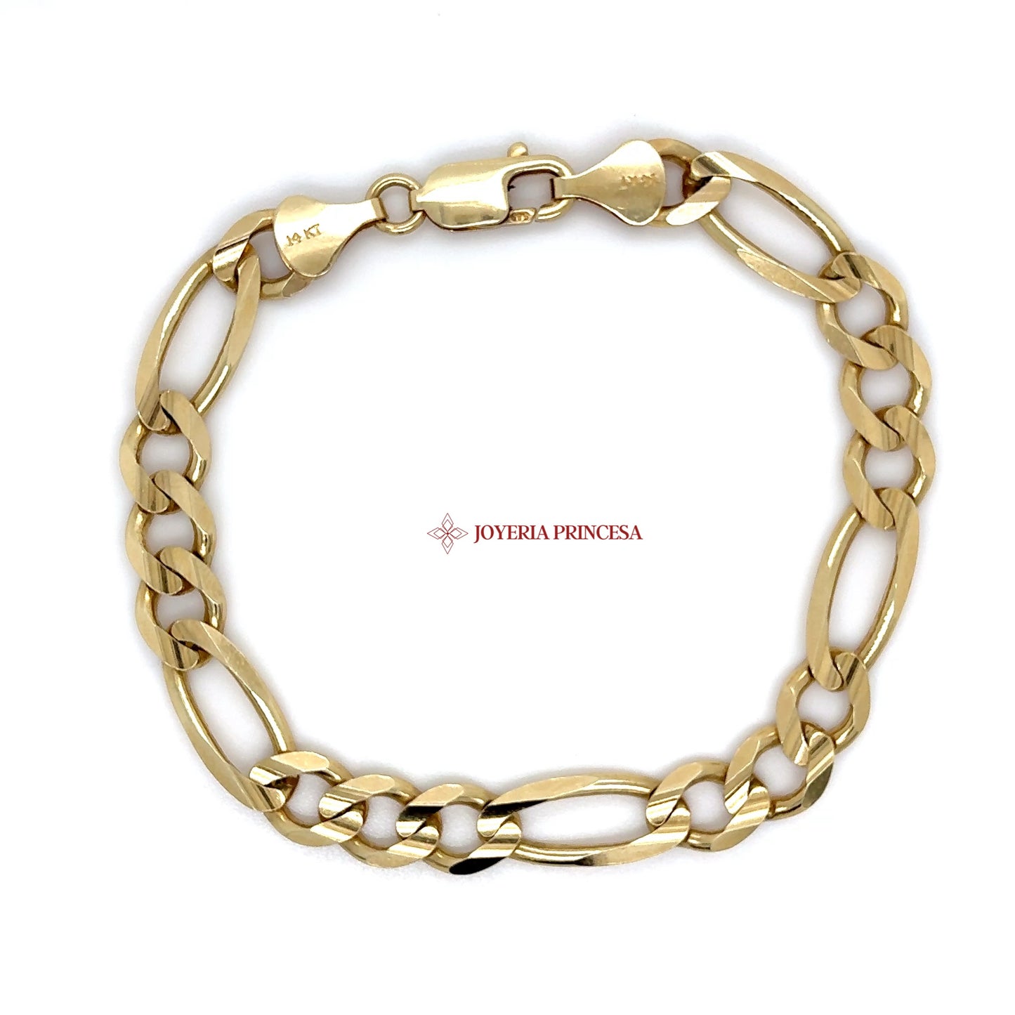 14K Gold Figaro Chain Bracelet