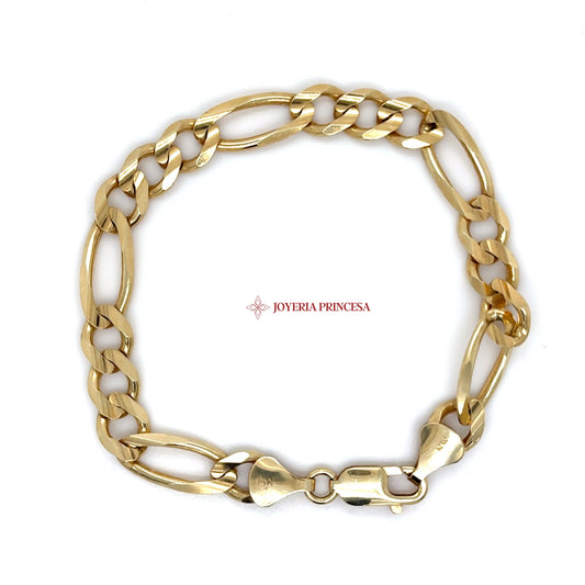 14K Gold Figaro Link Bracelet
