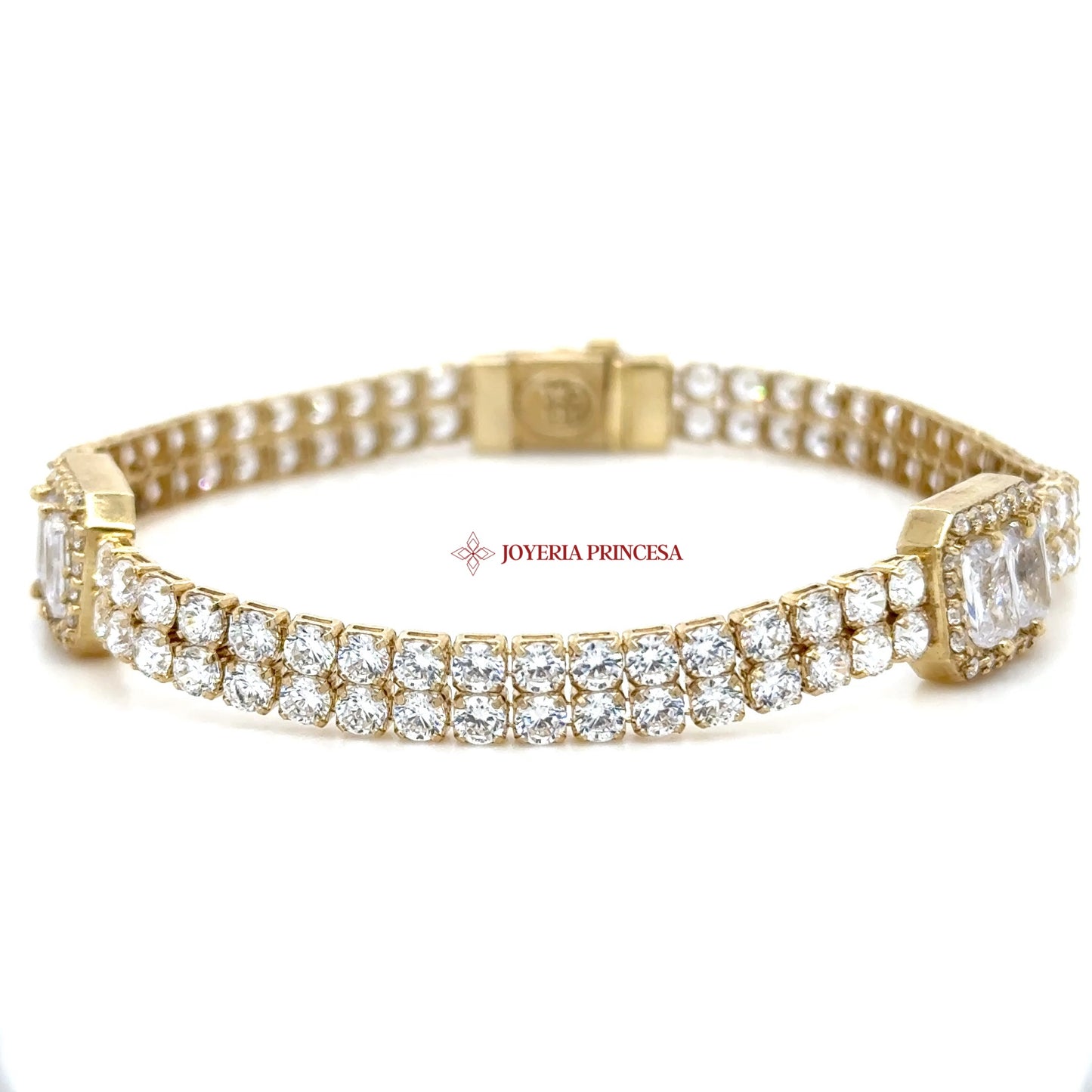 10K Elegant Cubic Zirconia Bracelet