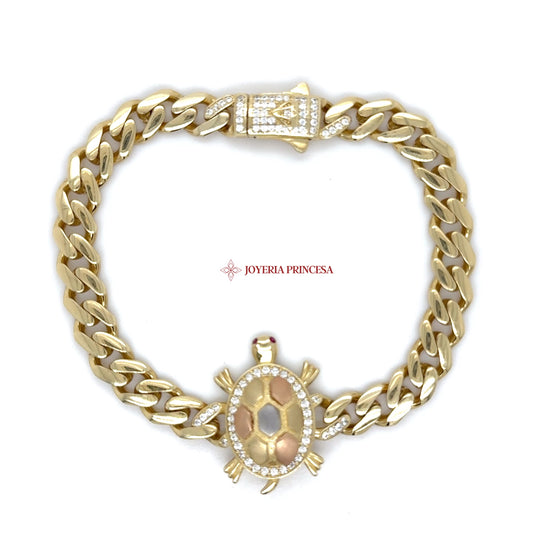 14K Turtle-Inspired Luxury Bracelet